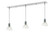 Forge Three Light Linear Chandelier in Chrome (224|321-8MP-3CH)