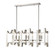 Marsala Six Light Linear Chandelier in Brushed Nickel (224|4000-34BN)