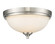 Bordeaux Two Light Flush Mount in Brushed Nickel (224|435F2-BN) Bordeaux Two Light Flush Mount in Brushed Nickel (224|435F2-BN)