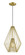Quintus One Light Pendant in Metallic Gold (224|442MP12-MG)