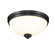 Ashton Three Light Flush Mount in Matte Black (224|443F3-MB)