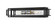Titania Two Light Vanity in Black + Chrome (224|454-2V-BK-CH)