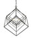 Euclid Six Light Chandelier in Chrome / Matte Black (224|457-6CH-MB)