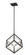 Euclid One Light Pendant in Chrome / Matte Black (224|457MP-CH-MB)