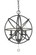 Tull Four Light Chandelier in Matte Black (224|458-16MB)