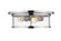 Savannah Three Light Flush Mount in Chrome (224|462F16-CH)