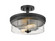 Bohin Two Light Semi Flush Mount in Matte Black (224|464SF-MB)