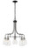 Kraken Five Light Chandelier in Matte Black + Brushed Nickel (224|466-5MB-BN)
