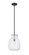 Bella One Light Pendant in Matte Black + Brushed Nickel (224|476P-ROD-MB-BN) Bella One Light Pendant in Matte Black + Brushed Nickel (224|476P-ROD-MB-BN)