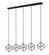 Vertical Five Light Linear Chandelier in Bronze + Olde Brass (224|478-5L-BRZ-OBR)