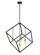 Vertical Four Light Chandelier in Bronze + Olde Brass (224|478P34-BRZ-OBR)