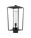 Sheridan One Light Outdoor Post Mount Fixture in Black (224|594PHBS-BK)
