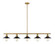 Casa Five Light Linear Chandelier in Factory Brass (224|613-5L-FB+MB)