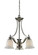 Lagoon Three Light Chandelier in Brushed Nickel (224|704-3-BN)