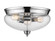 Amon Three Light Flush Mount in Chrome (224|722F3-CH)