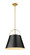 Z-Studio One Light Pendant in Matte Black / Heritage Brass (224|726P18-MB+HBR)