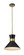 Soriano One Light Pendant in Matte Black / Heritage Brass (224|728P13-MB-HBR)