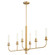 Sheridan Six Light Chandelier in Aged Brass (19|622-6-80)