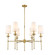 Emily Six Light Chandelier in Rubbed Brass (224|3033-6RB) Emily Six Light Chandelier in Rubbed Brass (224|3033-6RB)
