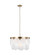 Mellita Six Light Pendant in Satin Brass (454|5102506EN-848)