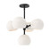 Willow Five Light Chandelier in Matte Black/Opal Matte Glass (452|CH548518MBOP)