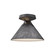 Archer One Light Flush Mount in Matte Black (452|FM584507MB)