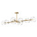 Willow Eight Light Linear Pendant in Brushed Gold/Clear Glass (452|LP548848BGCL)