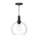 Castilla One Light Pendant in Clear Glass/Matte Black (452|PD506210MBCL)