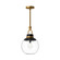 Copperfield One Light Pendant in Aged Gold/Clear Glass (452|PD520512AGCL)