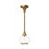 Hazel One Light Pendant in Aged Gold/Clear Glass (452|PD524006AGCL)