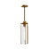Belmont Three Light Pendant in Aged Gold/Clear Water Glass (452|PD536107AGWC)