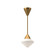 Nora One Light Pendant in Aged Gold/Opal Matte Glass (452|PD537508AGOP)