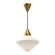 Nora One Light Pendant in Aged Gold/Opal Matte Glass (452|PD537714AGOP)