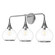 Hazel Three Light Bathroom Fixtures in Chrome/Clear Glass (452|VL524326CHCL)