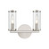 Revolve Two Light Bathroom Fixture in Clear Glass/Polished Nickel (452|WV309022PNCG)