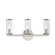 Revolve Three Light Bathroom Fixture in Clear Glass/Polished Nickel (452|WV309033PNCG)