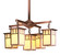 Huntington Five Light Chandelier in Rustic Brown (37|HCH-4L/4-1ECR-RB)