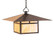Monterey One Light Pendant in Antique Copper (37|MH-24TGW-AC)
