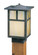 Mission One Light Post Cap in Antique Brass (37|MPC-7TCR-AB)
