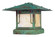 Pagoda One Light Column Mount in Bronze (37|PDC-12GRC-BZ)