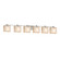 Alabaster Rocks Six Light Bath Bar in Dark Bronze (102|ALR-8446-55-DBRZ)