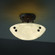 Clouds Two Light Semi-Flush Mount in Dark Bronze (102|CLD-9650-35-DBRZ-F3)