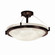 Clouds LED Semi-Flush Mount in Matte Black (102|CLD-9684-35-MBLK-LED6-6000)