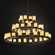 CandleAria LED Chandelier in Matte Black (102|CNDL-8714-14-CREM-MBLK-LED45-31500)
