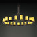 CandleAria LED Chandelier in Dark Bronze (102|CNDL-8716-14-AMBR-DBRZ-LED21-14700)