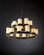 CandleAria LED Chandelier in Dark Bronze (102|CNDL-8767-14-CREM-DBRZ-LED21-14700)