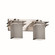 Textile Two Light Bath Bar in Brushed Nickel (102|FAB-8172-15-GRAY-NCKL)