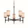 Textile LED Chandelier in Brushed Nickel (102|FAB-8410-10-WHTE-NCKL-LED5-3500)