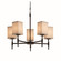 Textile LED Chandelier in Dark Bronze (102|FAB-8410-15-CREM-DBRZ-LED5-3500)