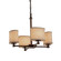 Textile LED Chandelier in Brushed Nickel (102|FAB-8420-30-CREM-NCKL-LED4-2800)